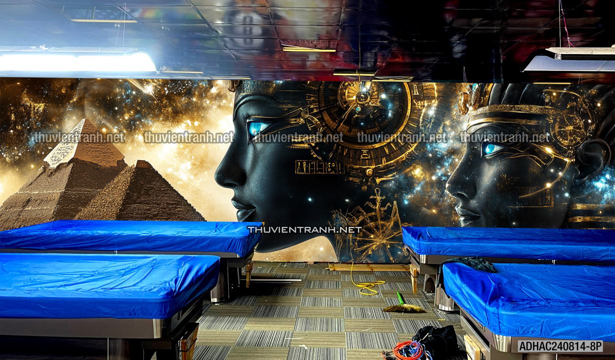 Tranh dán tường AI CẬP cho quán Bi-a - Tranh tường chất lượng cao