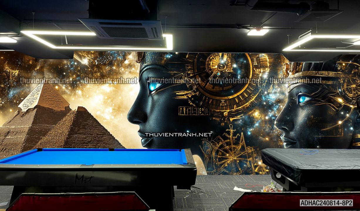 Tranh dán tường AI CẬP cho quán Bi-a - Tranh tường chất lượng cao