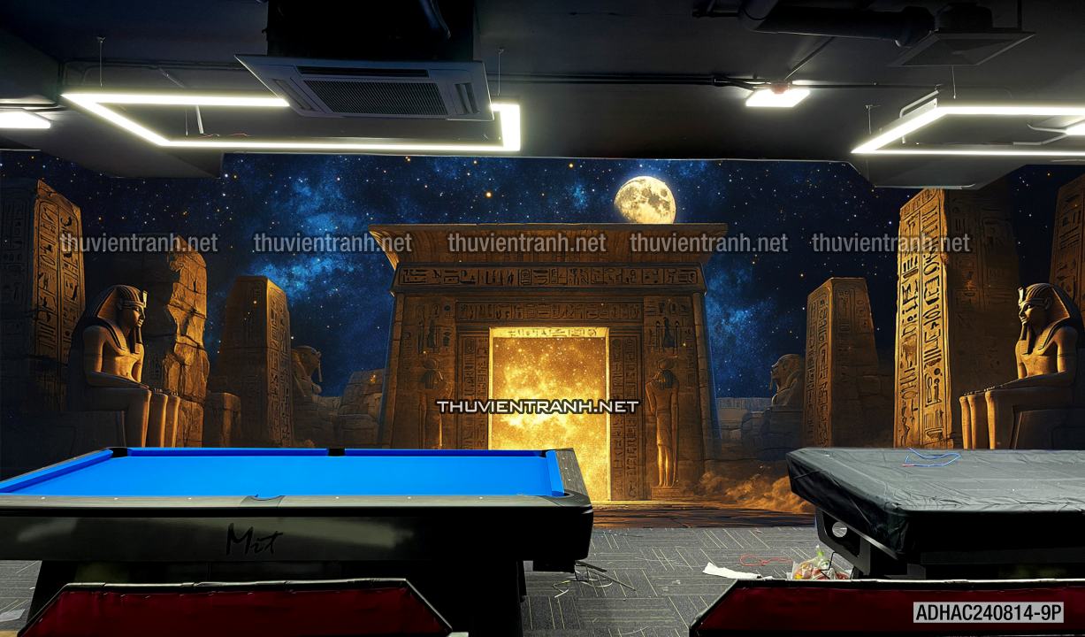 Tranh dán tường AI CẬP cho quán Bi-a - Tranh tường chất lượng cao