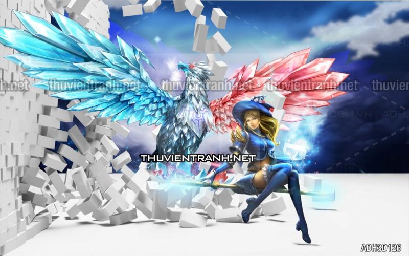 Tranh 3D , Tranh dán tường - Tranh tường chất lượng cao