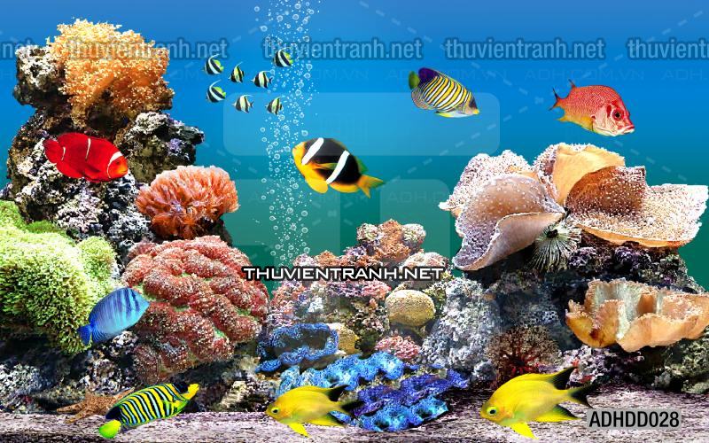 Tranh 3D cảnh dưới đáy Đại Dương xanh, tranh dán tường trang trí sinh vật Biển - Kết quả tìm kiếm tranh tường