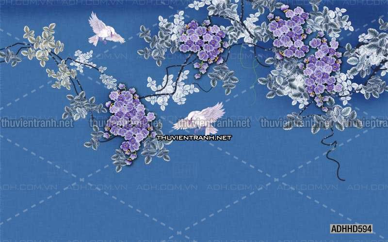 Hoa Đào, Hoa Mộc Lan, phong cách trang trí Chinoiserier, Tranh vẽ hoa Trung Quốc - Kết quả tìm kiếm tranh tường