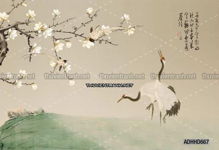 Hoa Đào, Hoa Mộc Lan, phong cách trang trí Chinoiserier, Tranh vẽ hoa Trung Quốc - Kết quả tìm kiếm tranh tường
