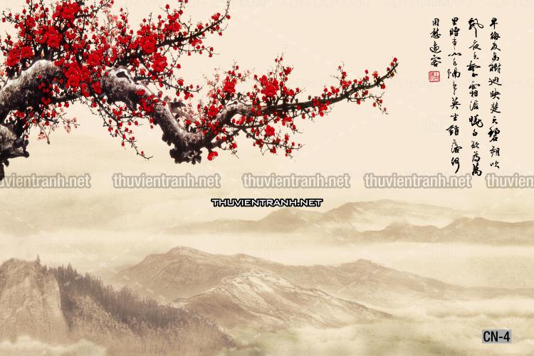 Tranh trang trí, tranh vẽ phong Cách Thủy mặc - Tranh tường chất lượng cao