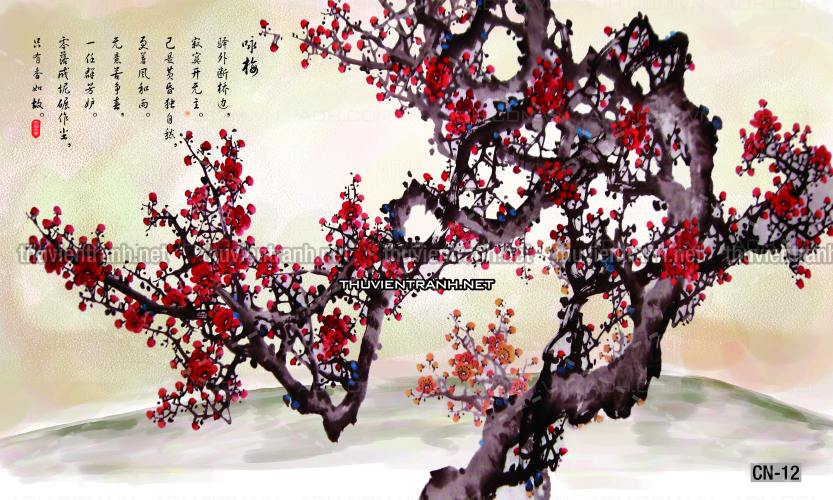 Tranh trang trí, tranh vẽ phong Cách Thủy mặc - Tranh tường chất lượng cao