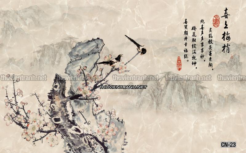 Tranh trang trí, tranh vẽ phong Cách Thủy mặc - Tranh tường chất lượng cao
