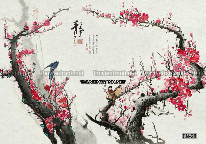 Tranh trang trí, tranh vẽ phong Cách Thủy mặc - Tranh tường chất lượng cao