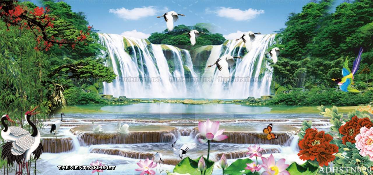 TRANH SƠN THỦY HỮU TÌNH, TRANH PHONG CẢNH SÔNG NÚI, TRUNG QUỐC - Tranh tường chất lượng cao