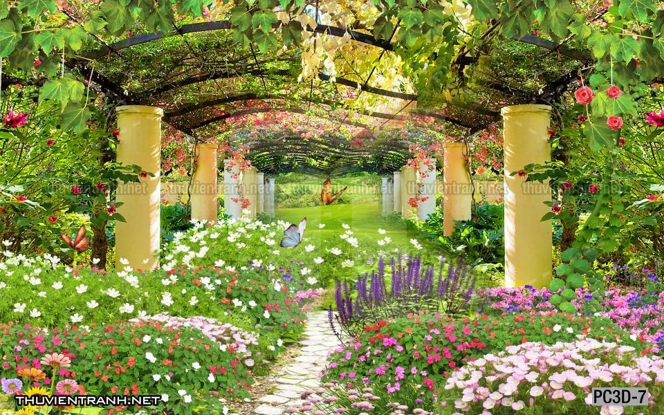 Tranh Phong cảnh 3D, Tranh phong cảnh hữu tình, phong cảnh đẹp - Tranh tường chất lượng cao