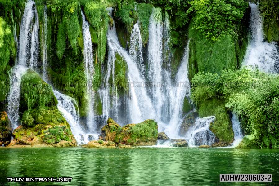 Tranh thác nước, phong cảnh thác nước, thiên nhiên đẹp - Tranh tường chất lượng cao