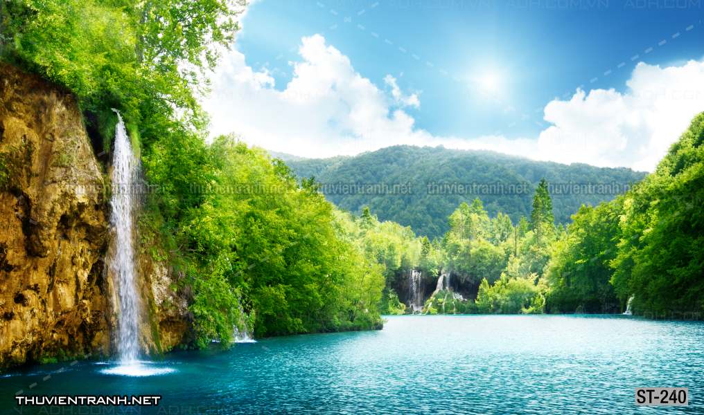 Tranh thác nước, phong cảnh thác nước, thiên nhiên đẹp - Tranh tường chất lượng cao
