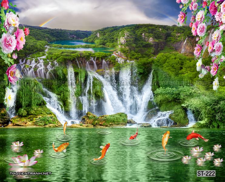 Tranh thác nước, phong cảnh thác nước, thiên nhiên đẹp - Tranh tường chất lượng cao
