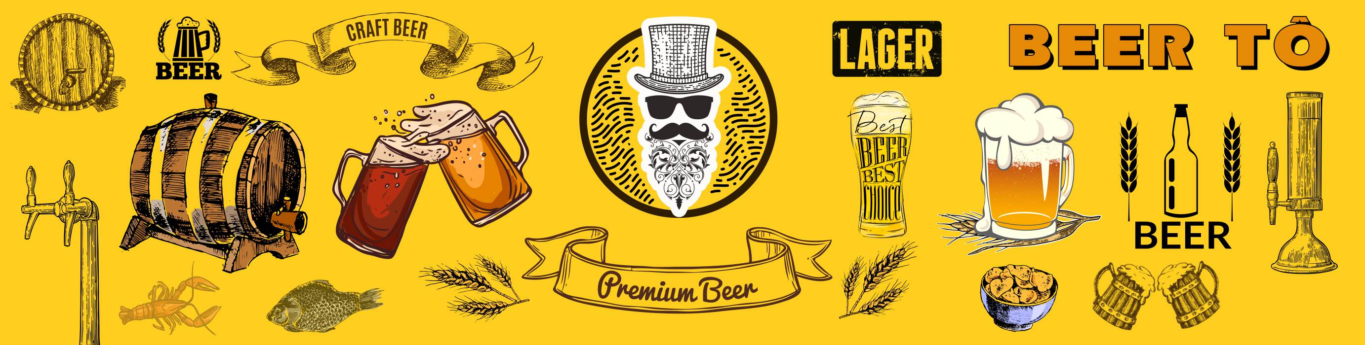 Tranh dán tường Quán Bia- Quán Nhậu - Tranh tường chất lượng cao