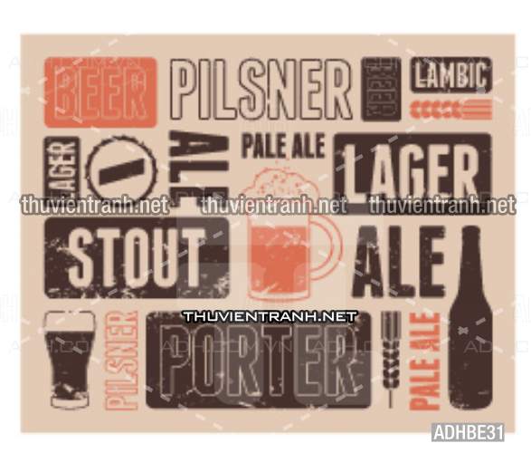 Tranh dán tường Quán Bia- Quán Nhậu - Tranh tường chất lượng cao
