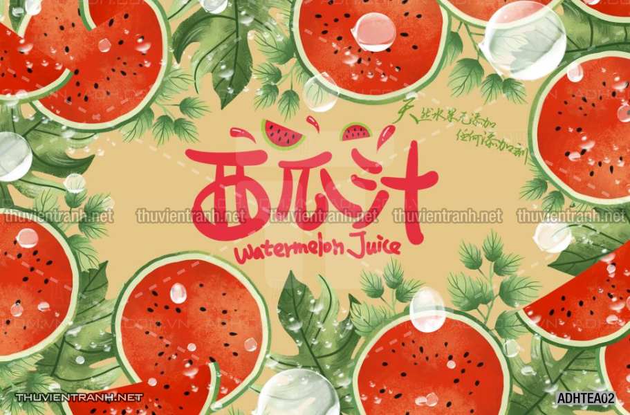  Tranh dán tường  Nước ép hoa quả - Tranh tường chất lượng cao