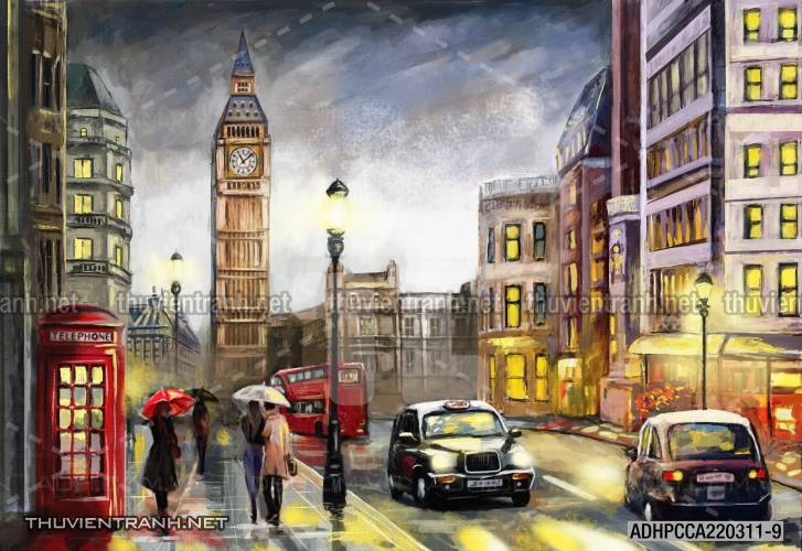Tranh dán tường Phong cảnh Tháp London - Tranh tường chất lượng cao