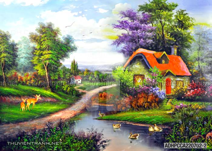  Tranh dán tường Phong cảnh Châu âu - Tranh tường chất lượng cao