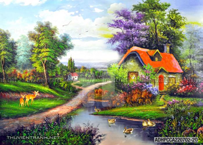  Tranh dán tường Phong cảnh Châu âu - Tranh tường chất lượng cao