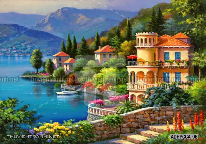  Phong cảnh Châu âu, Tranh vẽ Phong Cảnh Châu Âu - Tranh tường chất lượng cao