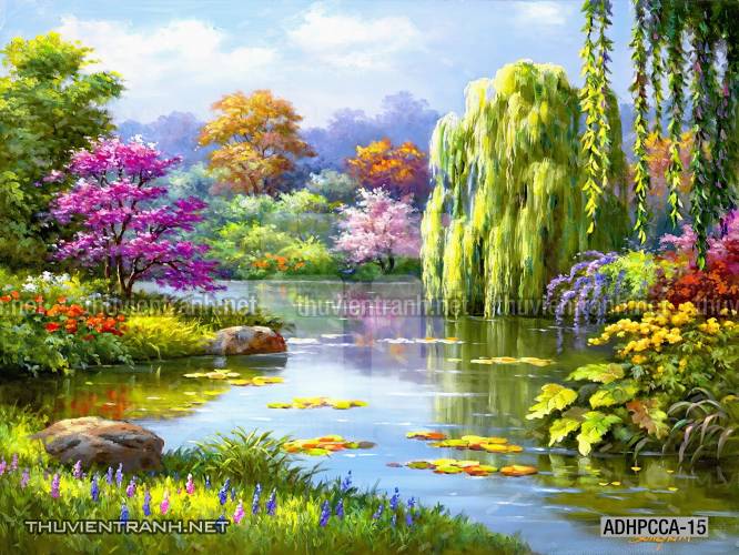  Phong cảnh Châu âu, Tranh vẽ Phong Cảnh Châu Âu - Tranh tường chất lượng cao