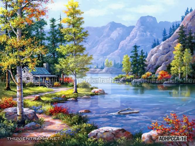  Phong cảnh Châu âu, Tranh vẽ Phong Cảnh Châu Âu - Tranh tường chất lượng cao