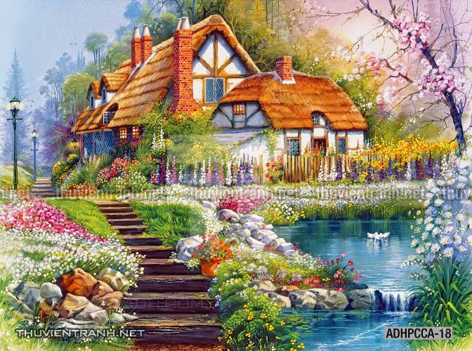  Phong cảnh Châu âu, Tranh vẽ Phong Cảnh Châu Âu - Tranh tường chất lượng cao