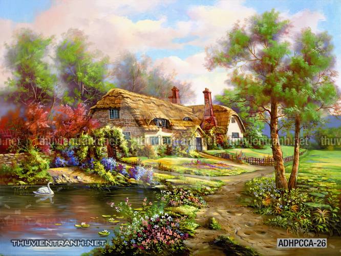  Phong cảnh Châu âu, Tranh vẽ Phong Cảnh Châu Âu - Tranh tường chất lượng cao