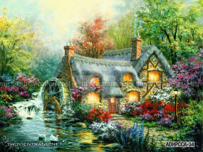  Phong cảnh Châu âu, Tranh vẽ Phong Cảnh Châu Âu - Tranh tường chất lượng cao