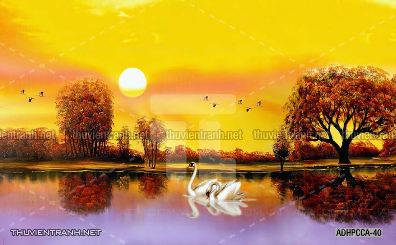  Phong cảnh Châu âu, Tranh vẽ Phong Cảnh Châu Âu - Tranh tường chất lượng cao