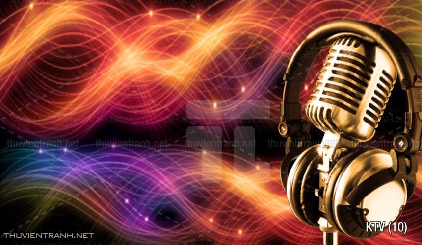Tranh dán tường quán Karaoke - Tranh tường chất lượng cao