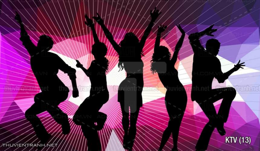 Tranh dán tường quán Karaoke - Tranh tường chất lượng cao