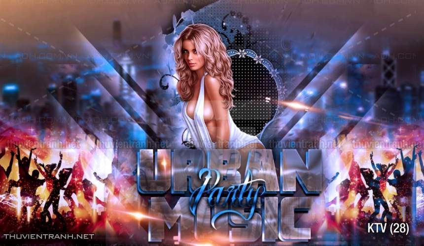 Tranh dán tường quán Karaoke - Tranh tường chất lượng cao