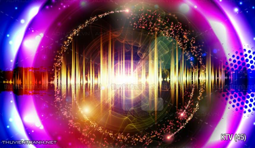 Tranh dán tường quán Karaoke - Tranh tường chất lượng cao