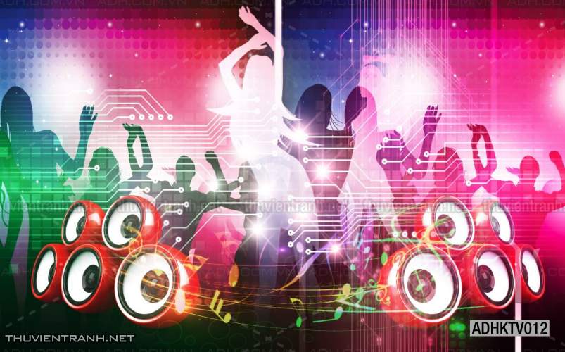  Tranh dán tường quán Karaoke - Tranh tường chất lượng cao
