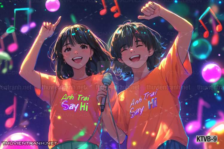  Tranh dán tường quán Karaoke,  tranh dán tường MUSIC BOX - Tranh tường chất lượng cao