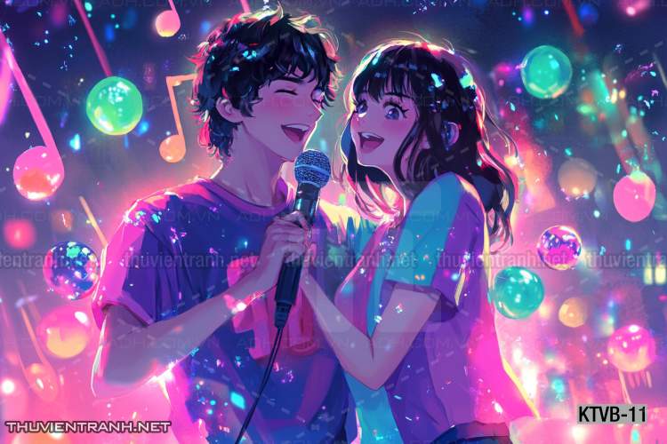  Tranh dán tường quán Karaoke,  tranh dán tường MUSIC BOX - Tranh tường chất lượng cao