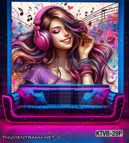  Tranh dán tường quán Karaoke,  tranh dán tường MUSIC BOX - Tranh tường chất lượng cao