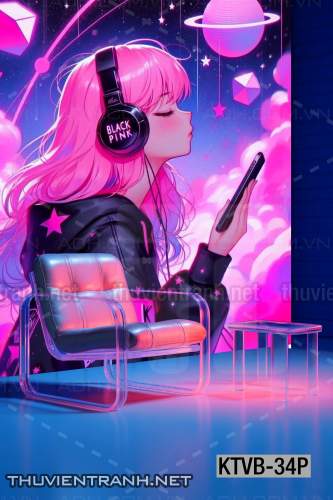  Tranh dán tường quán Karaoke,  tranh dán tường MUSIC BOX - Tranh tường chất lượng cao