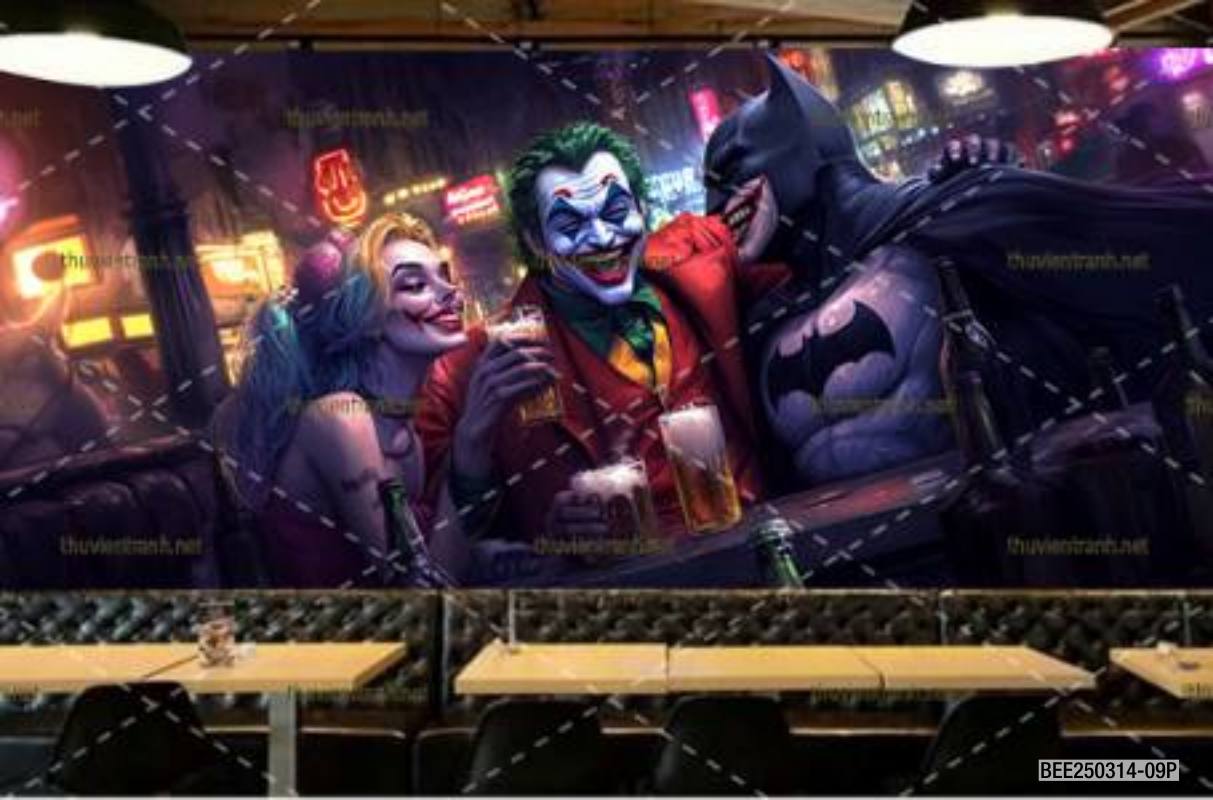 Tranh dán tường Quán Bia- Quán Nhậu- Quán lẩu, nướng, quán ăn - Tranh tường chất lượng cao