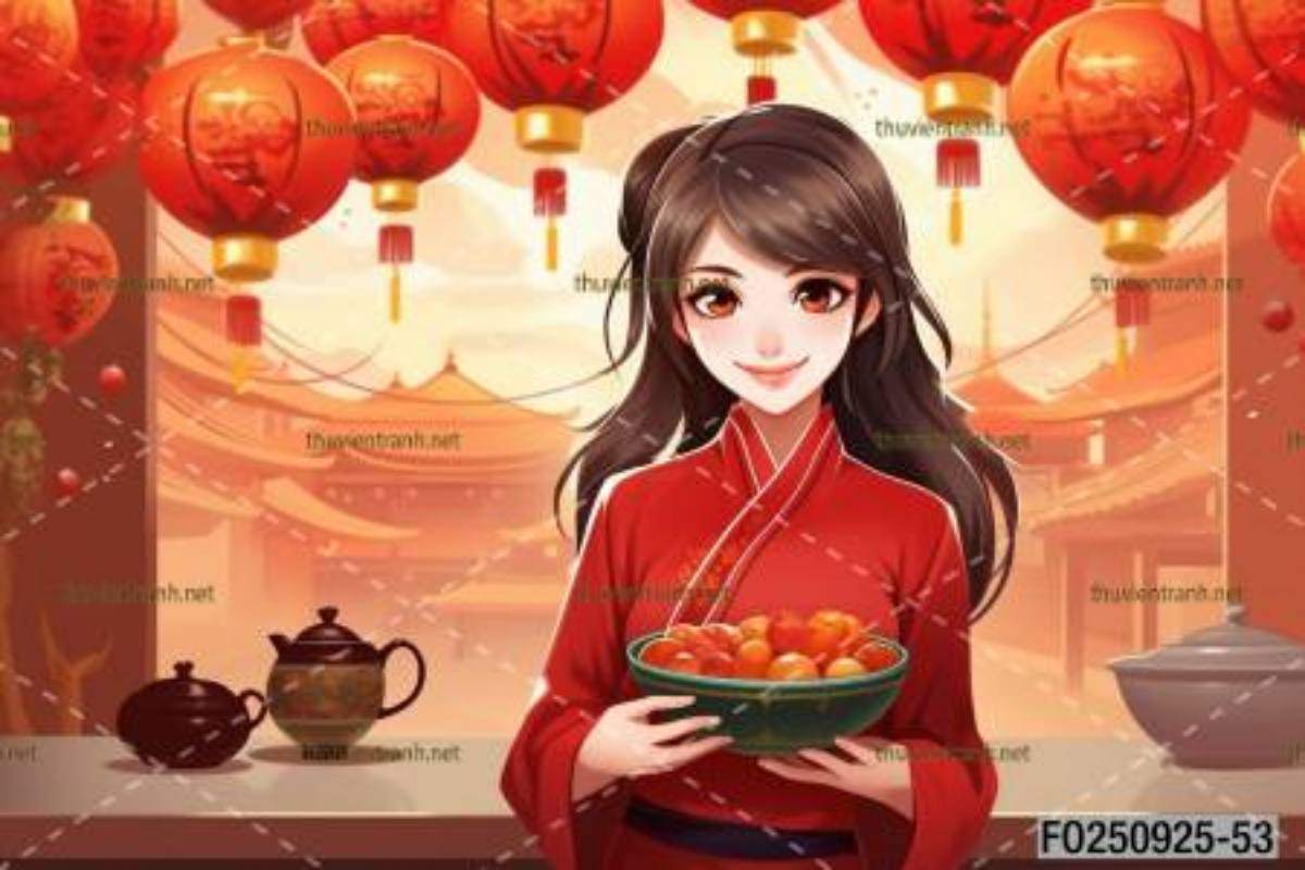  Tranh dán tường quán ăn Vặt, Mỳ cay - Tranh tường chất lượng cao