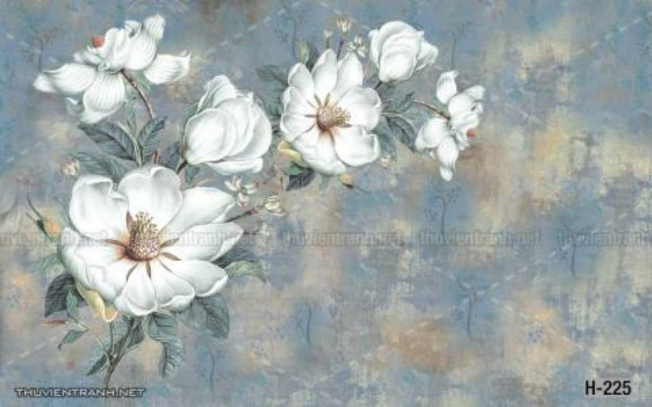 Tranh dán tường hoa - Tranh tường chất lượng cao