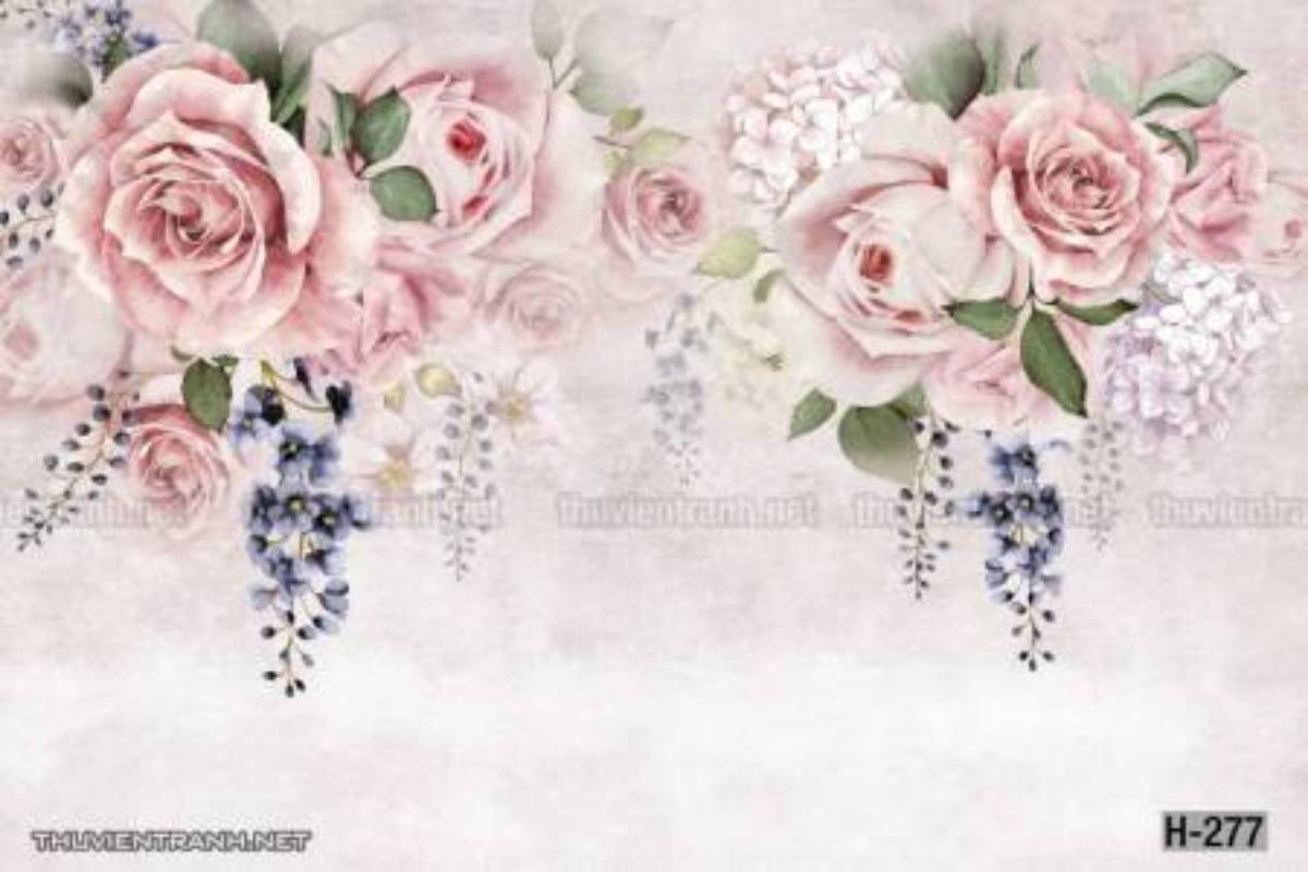 Tranh dán tường hoa - Tranh tường chất lượng cao