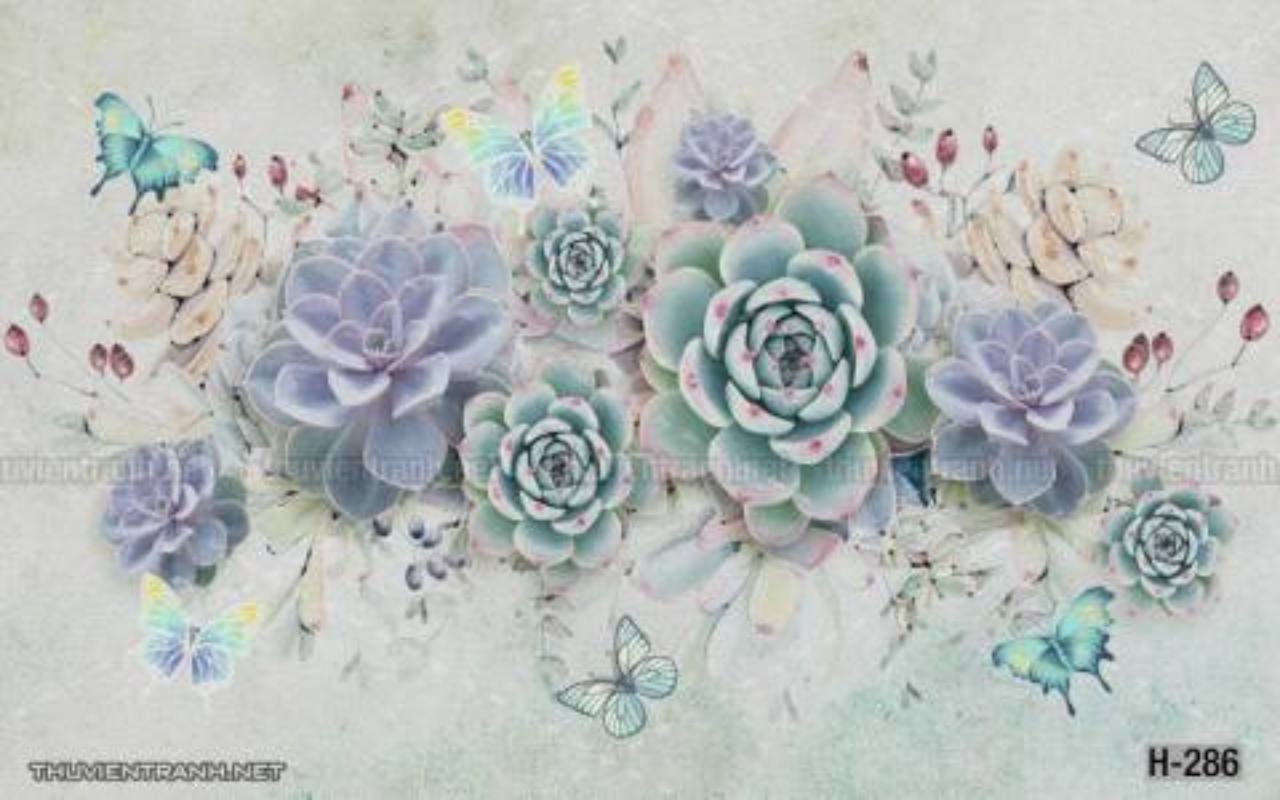 Tranh dán tường hoa - Tranh tường chất lượng cao
