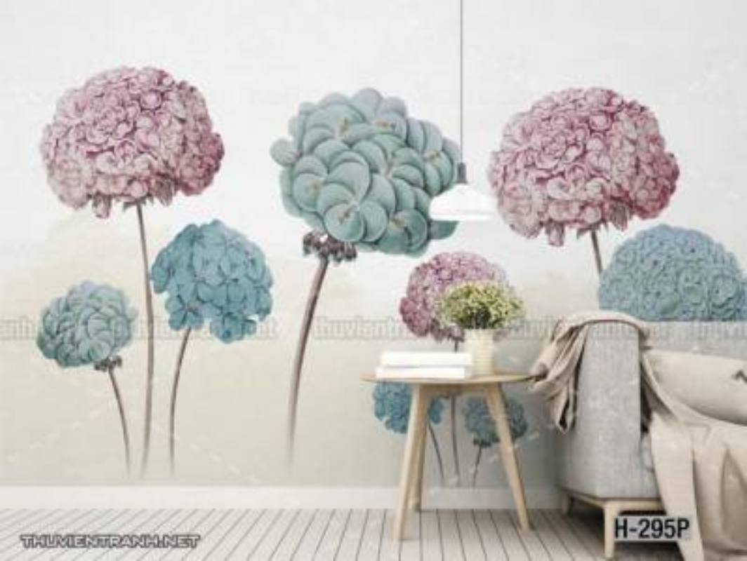Tranh dán tường hoa - Tranh tường chất lượng cao