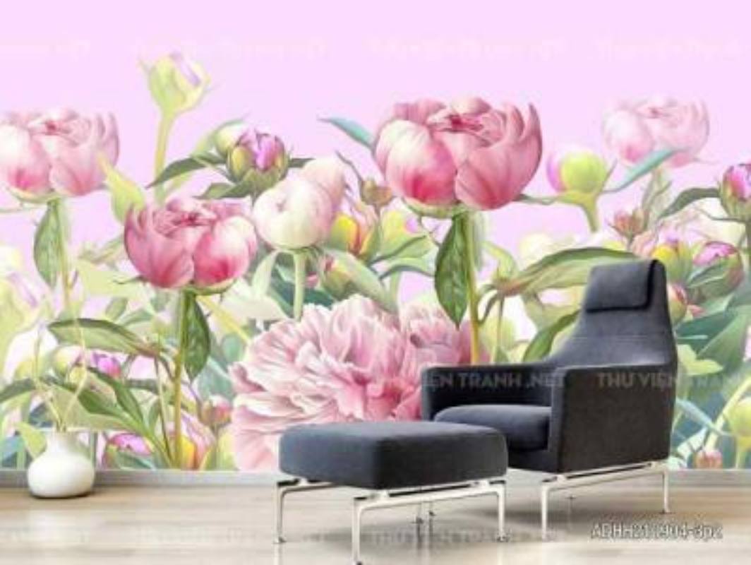 Tranh dán tường hoa - Tranh tường chất lượng cao