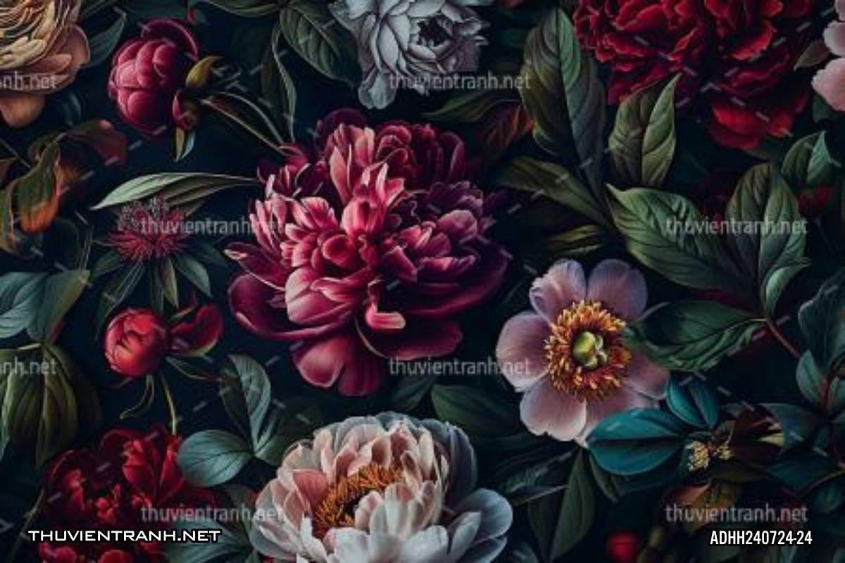 Tranh dán tường hoa. - Tranh tường chất lượng cao