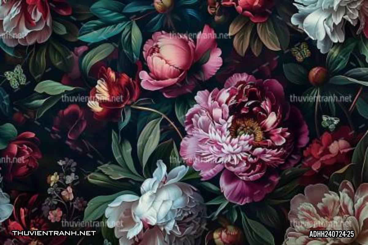 Tranh dán tường hoa. - Tranh tường chất lượng cao