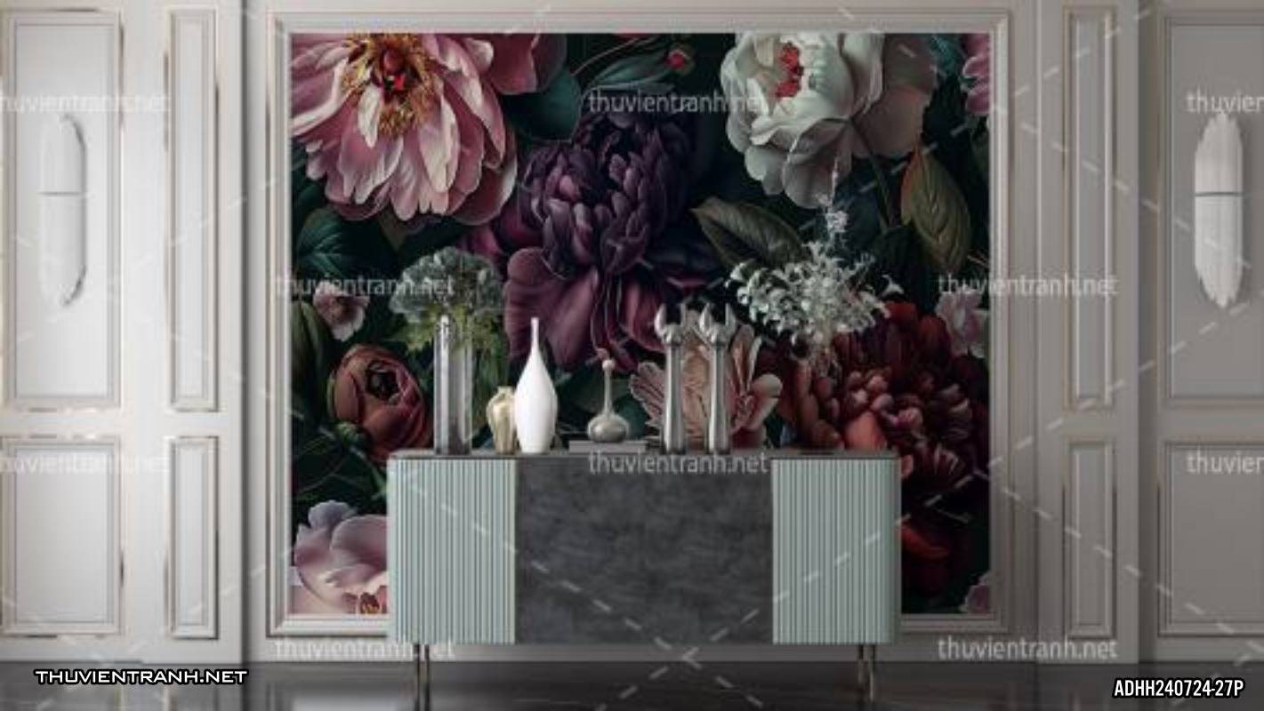 Tranh dán tường hoa. - Tranh tường chất lượng cao
