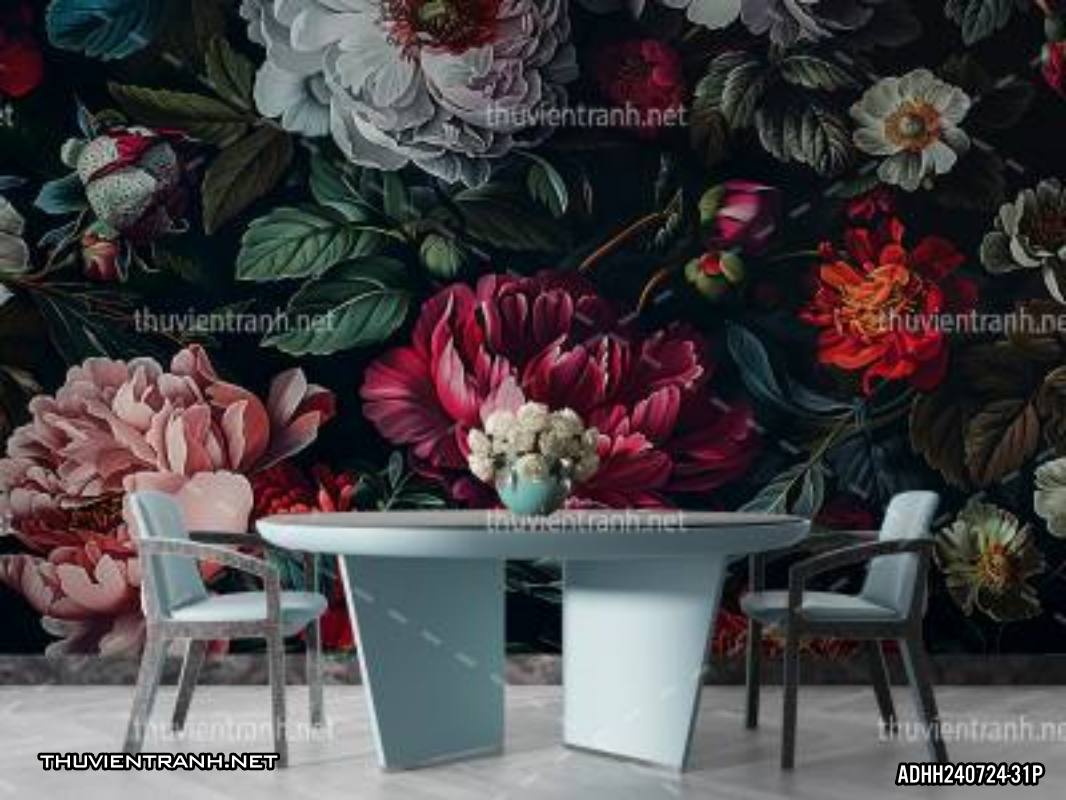 Tranh dán tường hoa. - Tranh tường chất lượng cao
