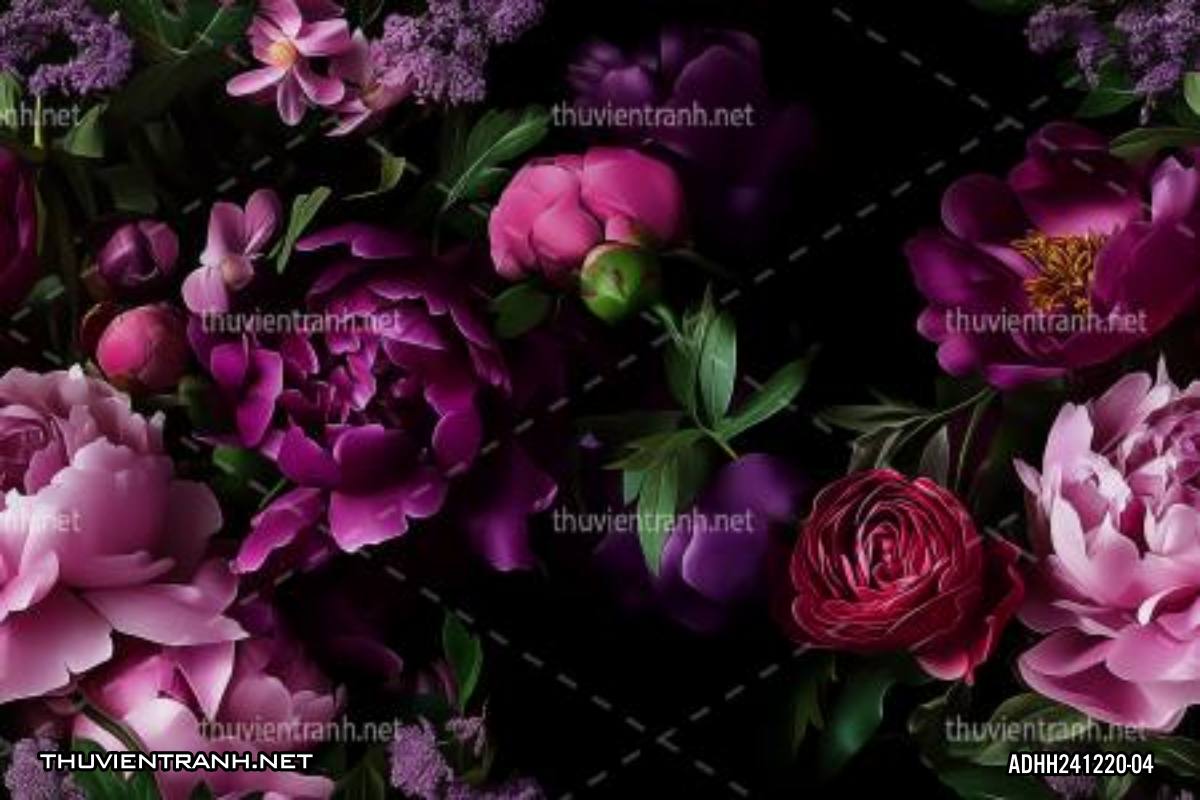 Tranh dán tường hoa - Tranh tường mới cập nhật